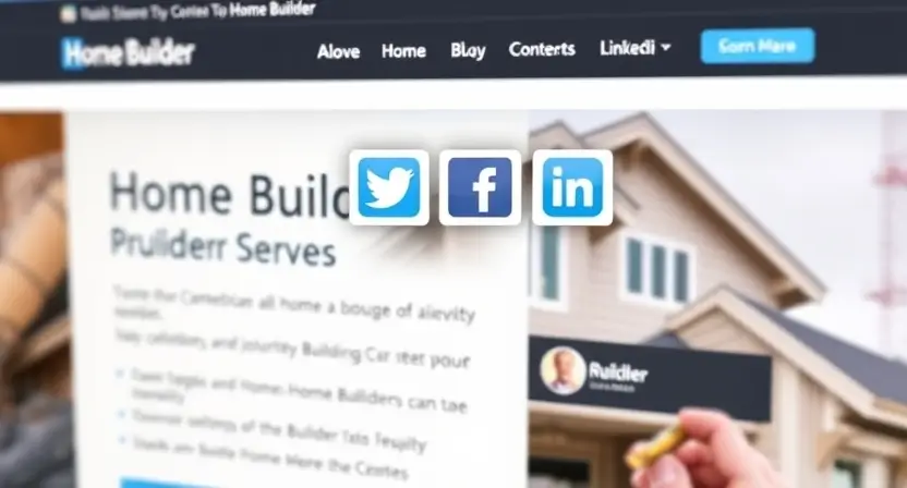 Social Media Integration for Home Builders