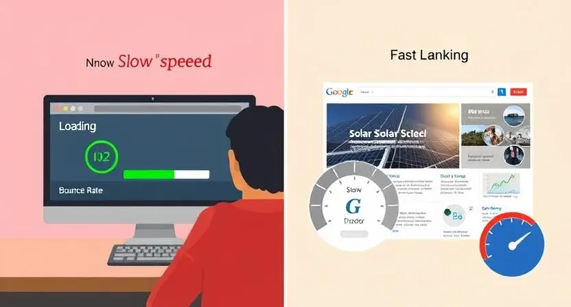 Solar energy website speed optimization